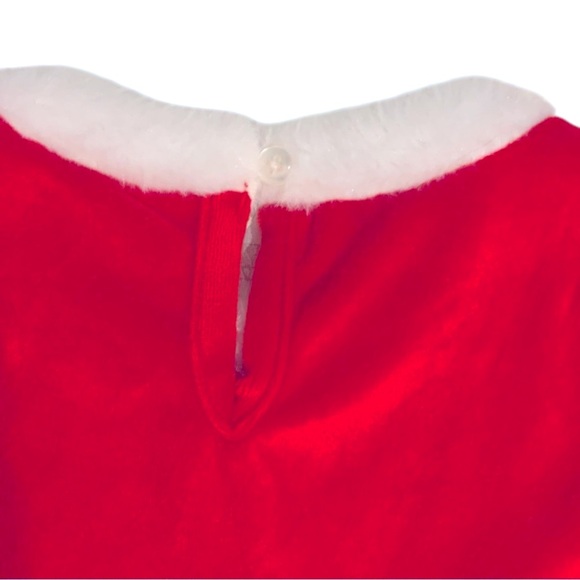 006 Christmas Red Velvet Dress - Picture 3 of 4